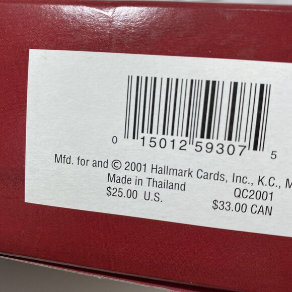 Hallmark 2001 Lettera Globus & Mrs Claus Ornament Club Set – 3 Pieces w/Box - Picture 9 of 10